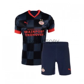 PSV Eindhoven Fodboldtrøjer Børn Udebanesæt 2022/23 Kort ærmer